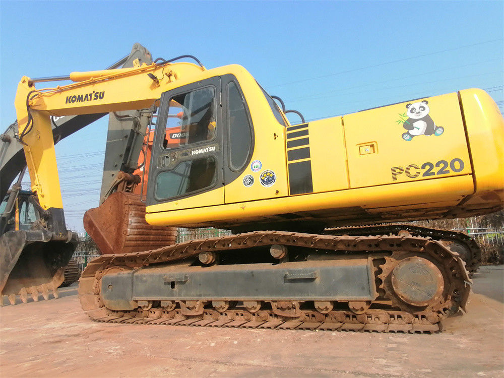 KOMATSU Pc220 a utilisé l'excavatrice de KOMATSU 22 tonnes du Japon de petite excavatrice de chenille d'origine