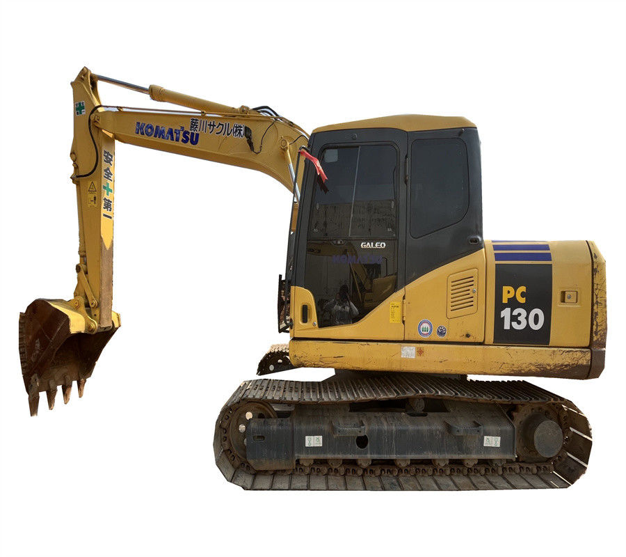 13 excavatrice utilisée de pelle rétro de Ton Hydraulic Mini Crawler Excavator KOMATSU PC130-7