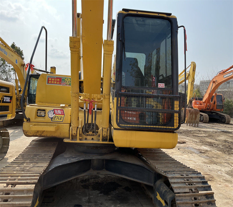 13 excavatrice utilisée de pelle rétro de Ton Hydraulic Mini Crawler Excavator KOMATSU PC130-7