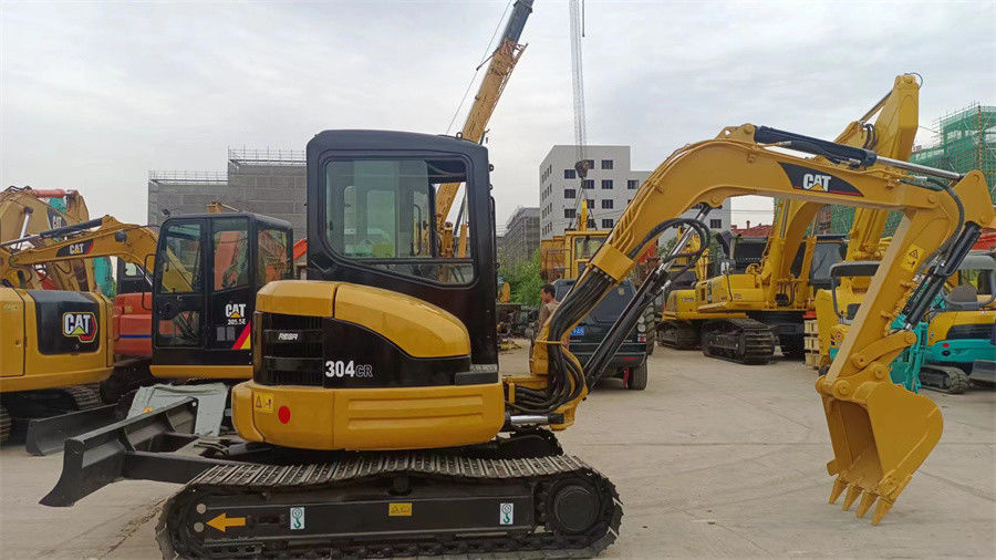 Mini 4 tonnes ont utilisé l'excavatrice hydraulique de chenille d'excavatrice de Caterpillar 304C CR Caterpillar