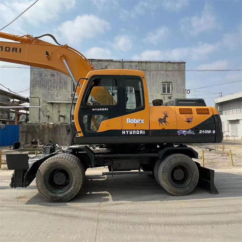 Poids d'opération de devoir de Limited Sites Heavy d'excavatrice de roue de R210W 9 Hyundai 22 tonnes