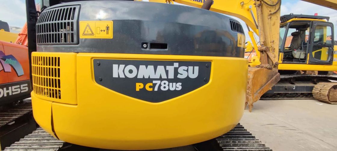 KOMATSU PC78US 6 a employé Mini Excavator 7 Ton Second Hand Crawler Excavator