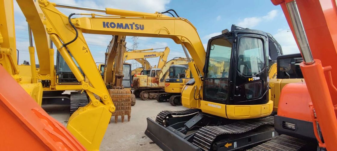 KOMATSU PC78US 6 a employé Mini Excavator 7 Ton Second Hand Crawler Excavator