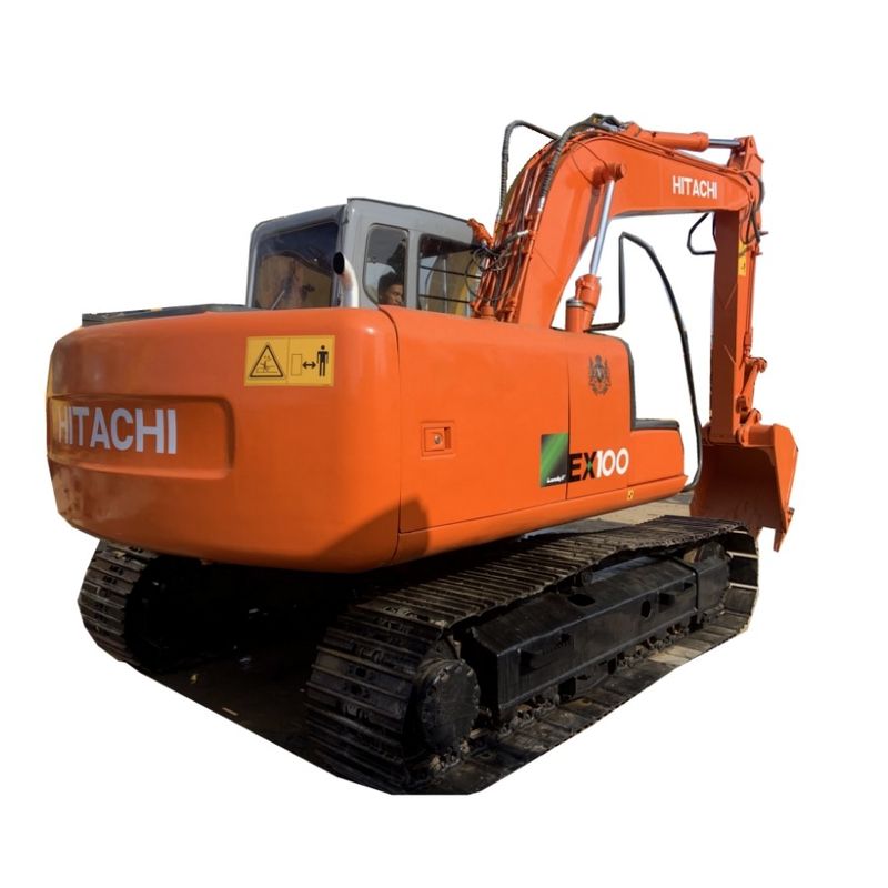Excavatrice hydraulique utilisée d'occasion de l'excavatrice EX100 5 Midi de Hitachi 10 tonnes