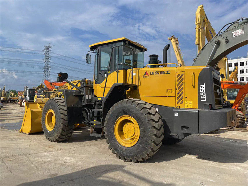 L'origine SDLG LG956L de la Chine a employé le chargeur de roue avec 17000 - 17250Kg Front End Loader