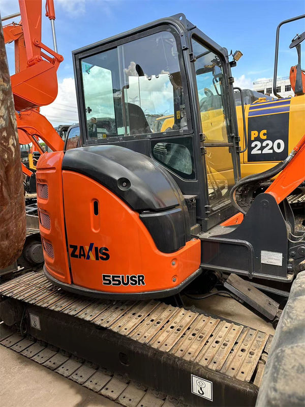 Couleur rouge utilisée de Hitachi Zx55 Mini Crawler Excavator Weight 5tons