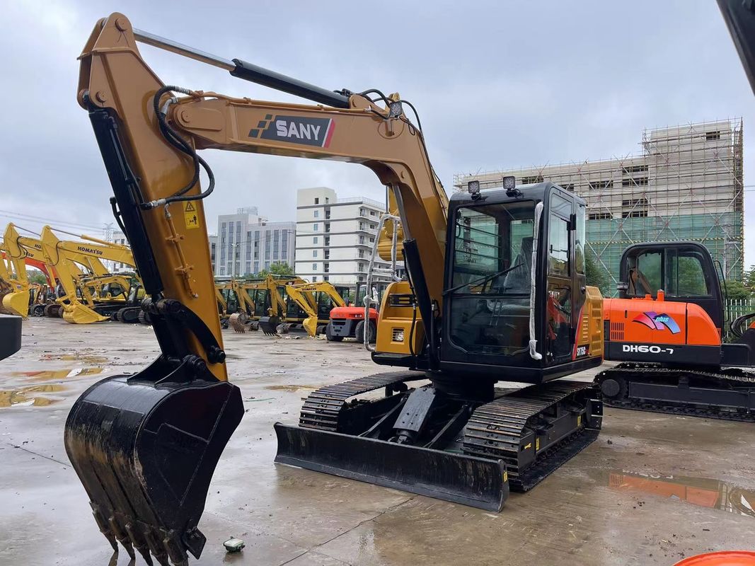 2022 Sany SY75C Excavateur utilisé Sany Crawler 7,5 tonnes Mini Excavateur