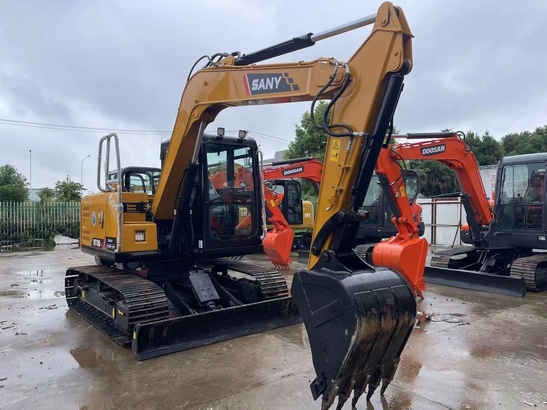 2022 Sany SY75C Excavateur utilisé Sany Crawler 7,5 tonnes Mini Excavateur