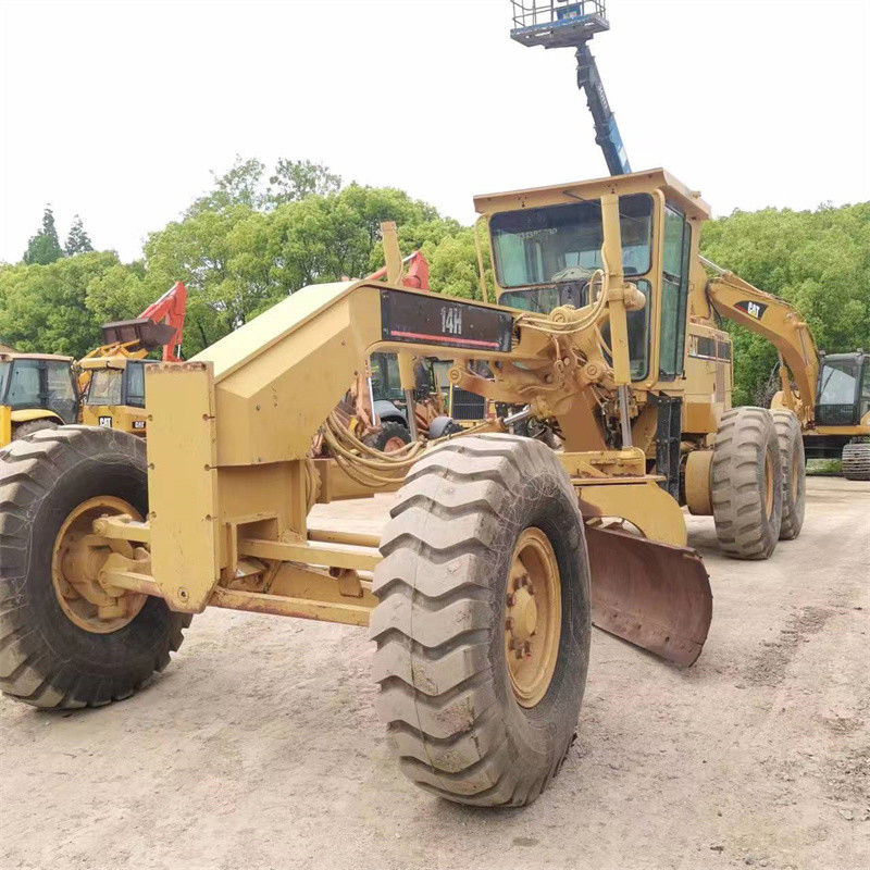 Amérique Origine Caterpillar CAT 14H Motor Grader Pour la construction de routes Déneigement