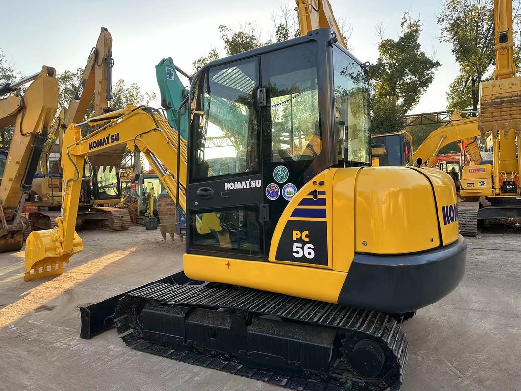 Comatsu PC56-7 mini-excavateur d'occasion 5 tonnes Comatsu excavateur en bon état