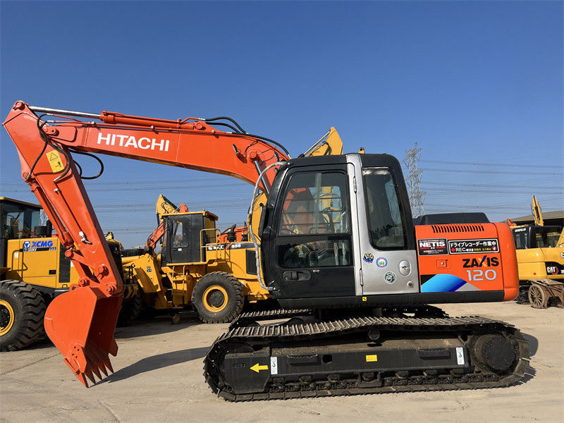 12 tonnes Excavatrice utilisée Hitachi ZX120 Japon Origine Excavatrice minière utilisée Hitachi Zx120