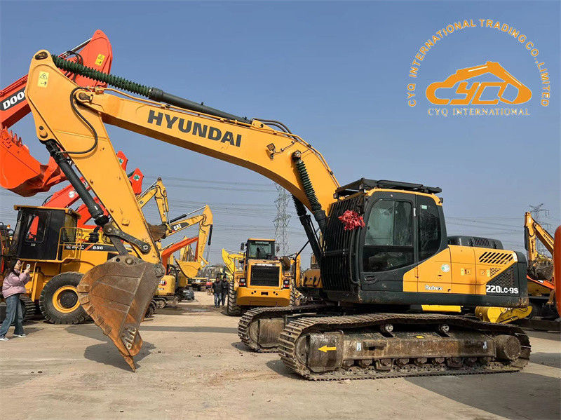 Peinture d'origine utilisée Hyundai 220LC-9S Excavator 22 Tonnes d'occasion Hyundai 220 Digger