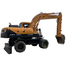 Construction de l' Excavateur Hyundai d'occasion avec couleur originale et cylindre hydraulique d'origine