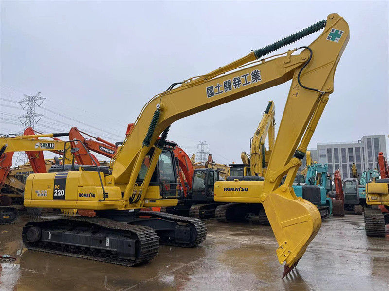 Komatsu PC220-8 Excavateur japonais d'occasion Excavateur hydraulique de taille moyenne haute performance