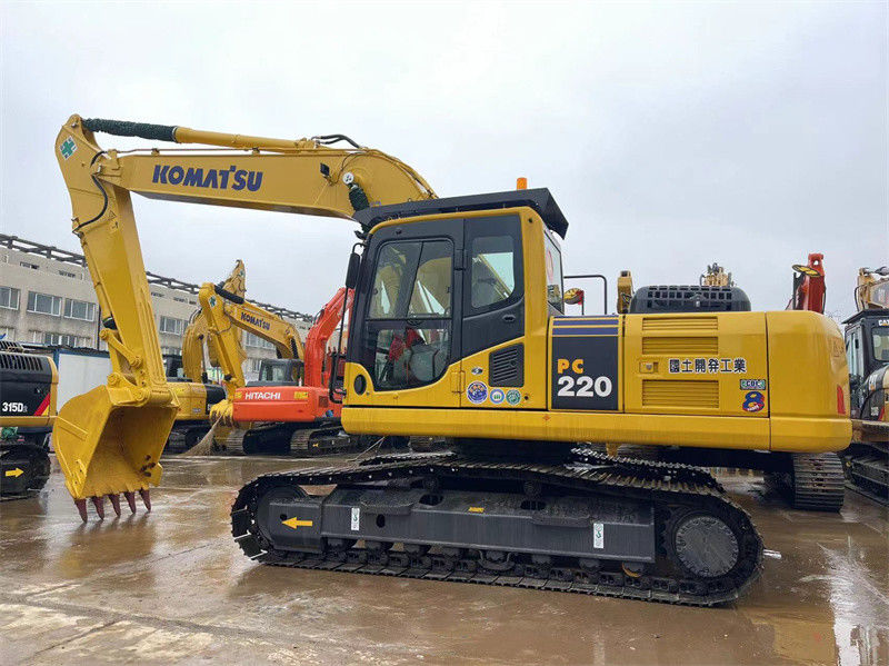 Komatsu PC220-8 Excavateur japonais d'occasion Excavateur hydraulique de taille moyenne haute performance
