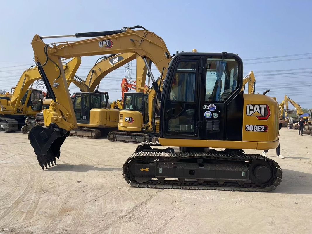 Excavateur de petit chat Cat 308E2 Excavateur mini 8 tonnes