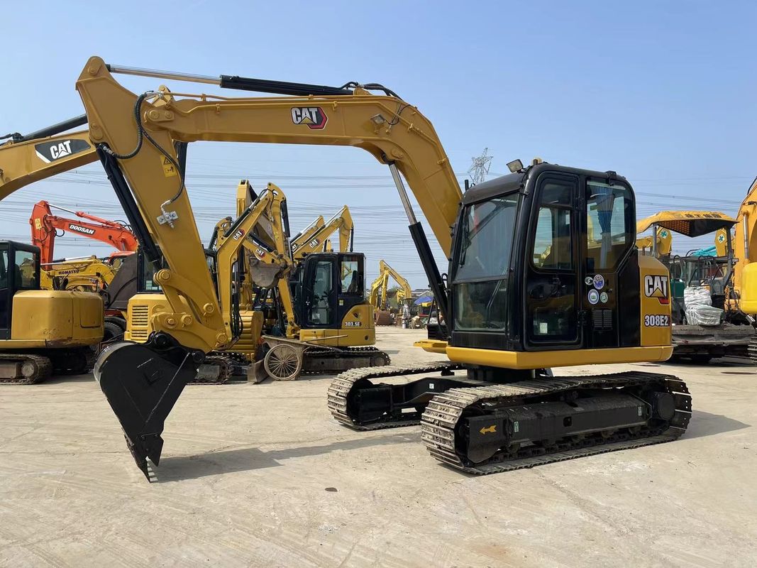 Excavateur de petit chat Cat 308E2 Excavateur mini 8 tonnes