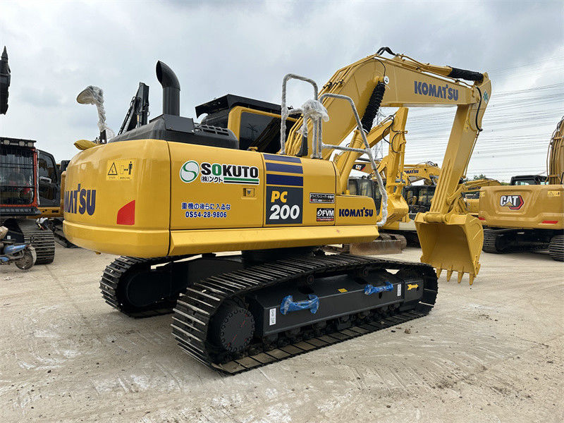 Utilisé Komatsu PC200-8 Utilisé Japonais Excavateur Excellent état Excavateur hydraulique de taille moyenne