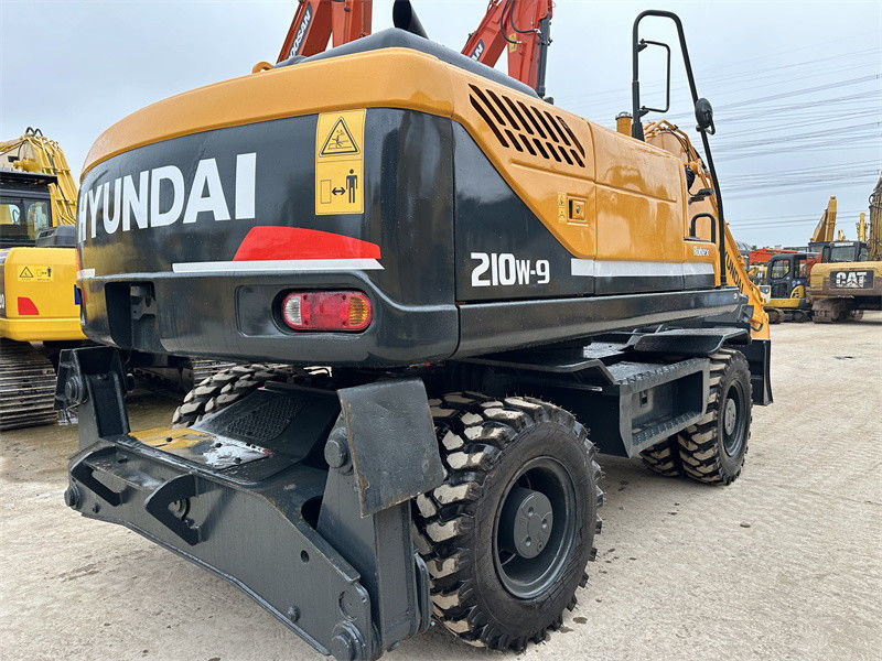 réaménagé Excavatrice à roues utilisée Hyundai R210W-9 Excavatrice à roues utilisée Hyundai 21 Ton 210
