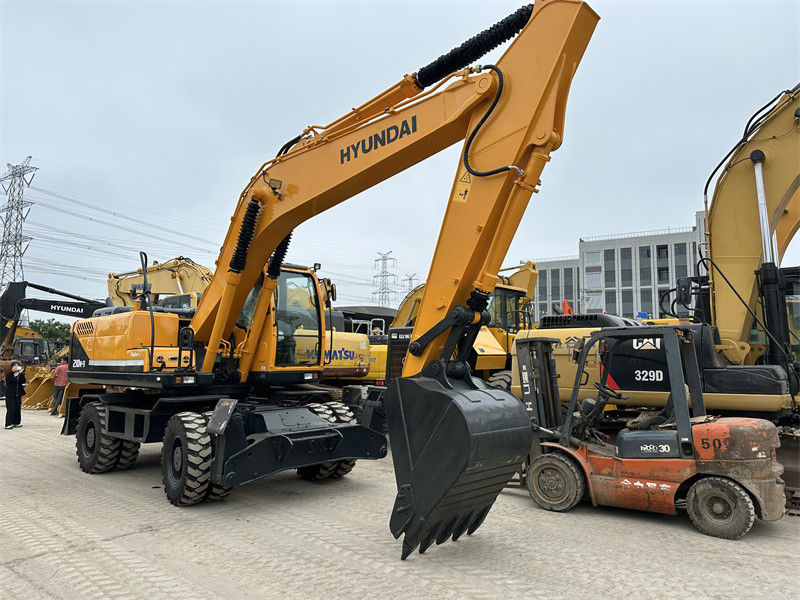 réaménagé Excavatrice à roues utilisée Hyundai R210W-9 Excavatrice à roues utilisée Hyundai 21 Ton 210
