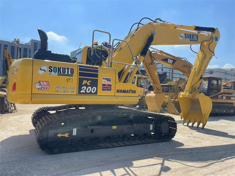 Excavatrice japonaise bon marché utilisée Komatsu PC200-8 Excavatrice à chenille avec voie de 800 mm