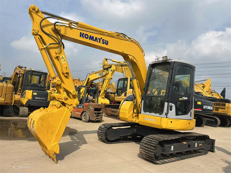 7.8 tonnes Japon Utilisé Komatsu PC78us Excavateur à rampe PC78US-6 Mini-Excavateur