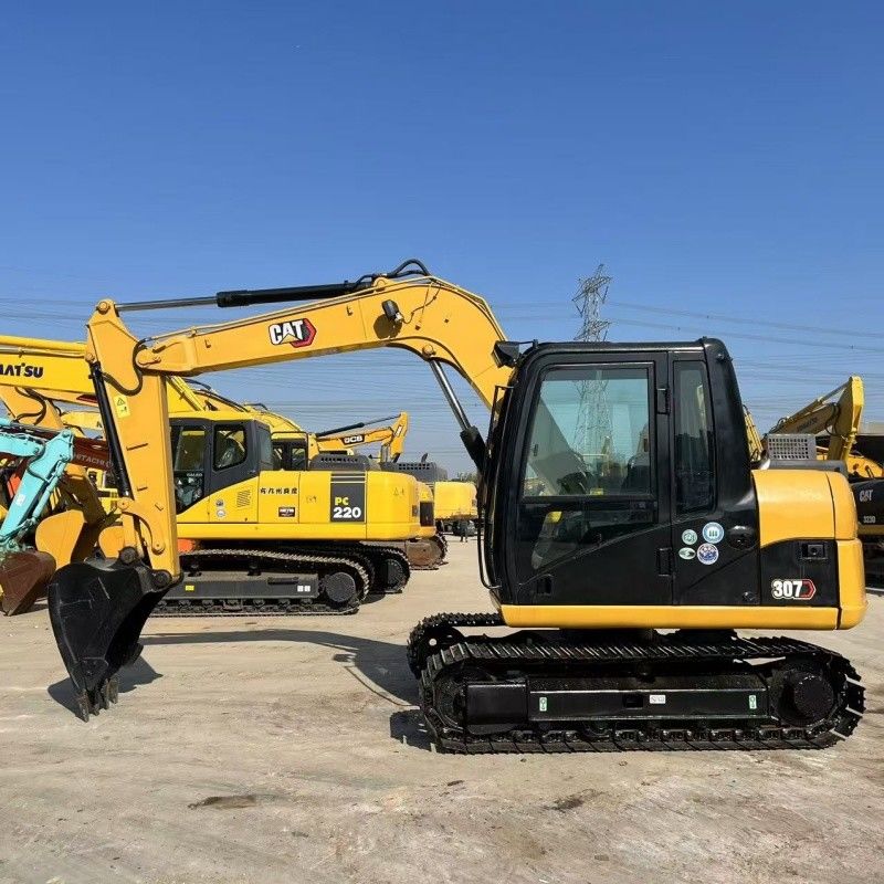 2.83L déplacement utilisé Petite excavatrice CAT 307D avec une profondeur maximale de creusement de 4070mm
