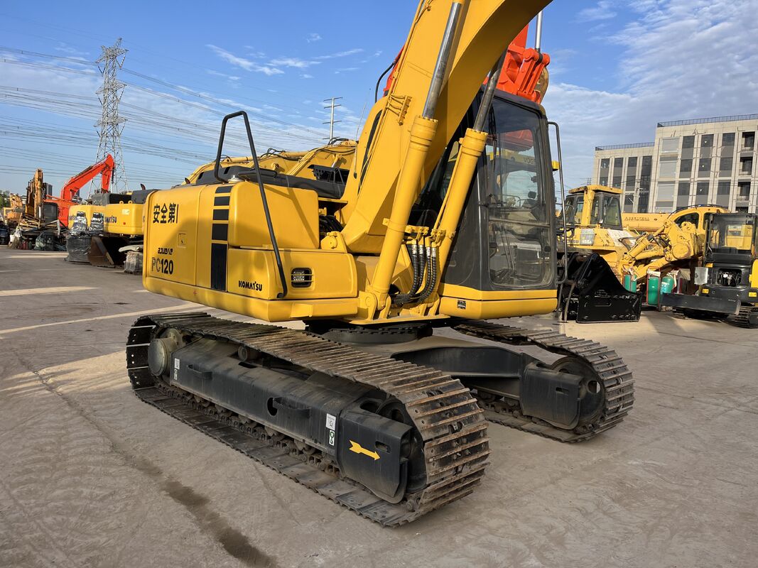 Excavateur hydraulique Komatsu PC120-6 usagé de 12 tonnes modèle 2015 pour la construction