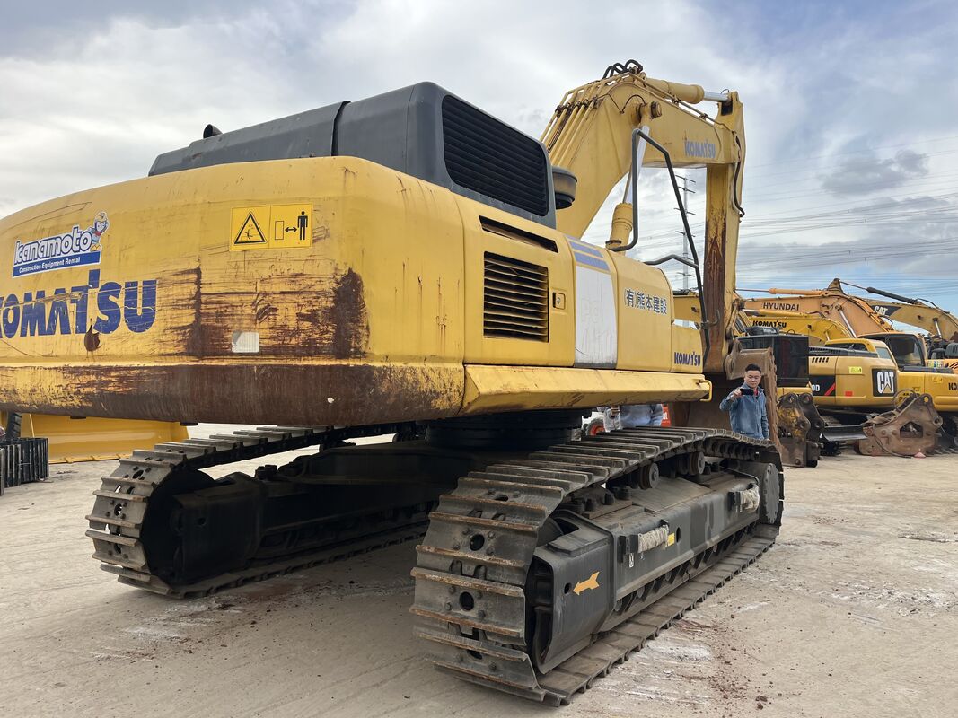 Grande excavatrice hydraulique de 45 tonnes utilisée Komatsu PC450-8 avec émission de niveau 3 et moteur de 257 kW