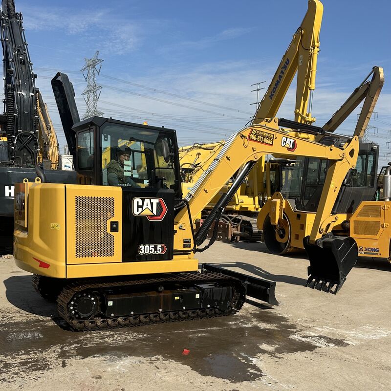 Nouveau type CAT 305.5 Excavatrice de 5,5 tonnes Caterpillar 305.5 Mini Excavatrice à rampe
