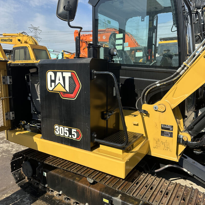 Mini-pelle CAT 305 5E de 2024, seulement 5,2 heures, comme neuve, très peu d'heures, pelle compacte