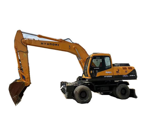 Excavatrice utilisée de roue de la tonne 210W-9 de Hyundai Robex 210W 21