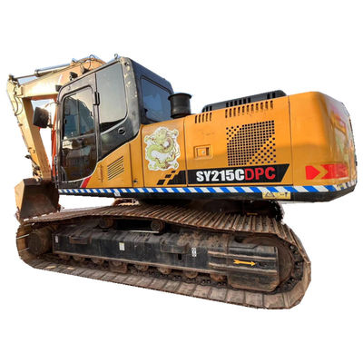 Construction jaune hydraulique d'occasion de Sany Sy 215c d'excavatrice