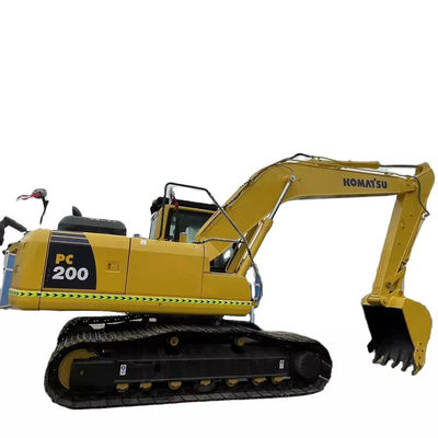 La chenille Pc200-8 a utilisé l'excavatrice de KOMATSU 20 tonnes de jaune