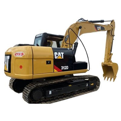 Excavatrice 312D de 12 Ton Used Hydraulic Crawler Excavator Caterpillar