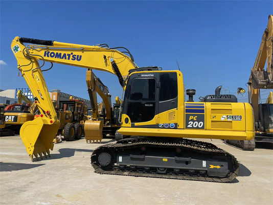 Excavatrice japonaise bon marché utilisée Komatsu PC200-8 Excavatrice à chenille avec voie de 800 mm