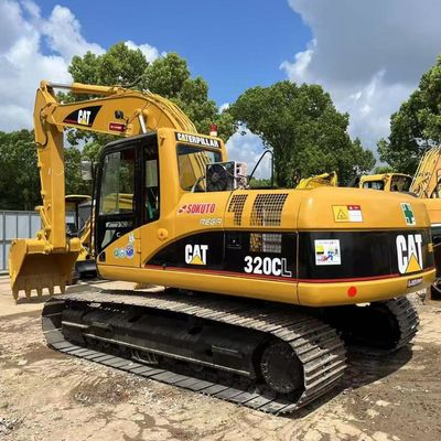 Excavateur hydraulique reconditionné CAT 320CL de 110 kW avec voie de 600 mm