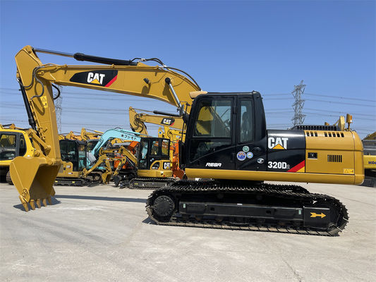 Excavateur Caterpillar 320D2 d'occasion 20 tonnes Excavateur de chat moyen