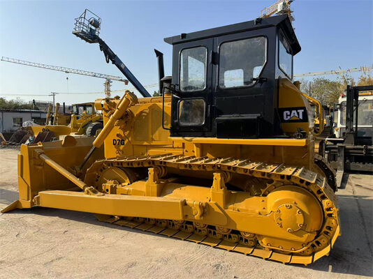 Bulldozer CAT D7G d'occasion avec moteur 3306, poids opérationnel de 20230 kg et lame droite inclinable